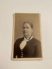 Unidentified Stern Motherly Woman Postbellum CDV Photograph Photo picture