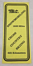Vintage Washburn Wisconsin Bayfield County Snowmobile Map Cross Country Skiing picture
