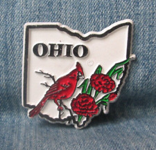 Ohio State Bird & Flower Rubber Magnet Souvenir Refrigerator EBS19 picture
