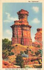 VTG Linen Lighthouse Palo Duro State Park West Texas TX P518 picture