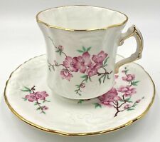 LOVELY PURPLE FLORAL HAMMERSLEY CUP & SAUCER SET, 6074 picture