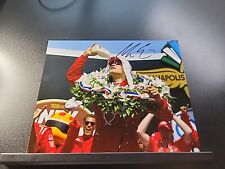 Signed 2022 Marcus Ericsson Indy 500 Victory Circle Milk Shot 8x10 Photo picture