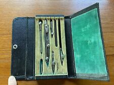 Vintage Kopf Drafting Compass Set, Germany, Complete 8 Pieces + Case picture