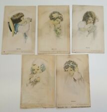 Bessie Pease Gutmann Lot of 5 Children Original Artist Postcards - Damaged picture