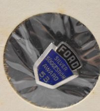 Ford Motor Co 1953 Silver Suggestion Award Service Pin Enamel Sterling 2 Grams picture
