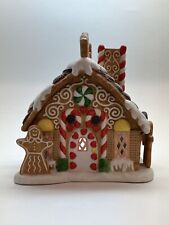 PartyLite Gingerbread House Tealight Candle Holder Christmas Holiday Village picture
