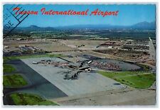 c1950's Tucson International Airport Birds Eye View Arizona AZ Posted Postcard picture