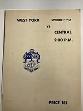 1963 West York, Pennsylvania v. Central High School Football Program picture