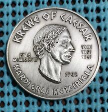 1980 Krewe of CAESAR / Coronation   Oxidized silver Mardi Gras Doubloon - 1st YR picture