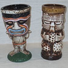 Tiki Soul Ceramic Creative Beverage Cocktail Party Barware Mug Set Of 2 Drink  picture