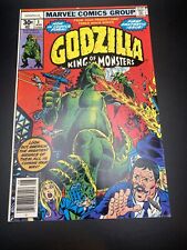Godzilla #1  Nick Fury Jimmy Woo Herb Trimpe Cover Art Marvel 1977 VF+ 8.5 picture