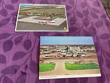 60s-80s aerials of MIAMI/Kona airport postcards lot of 2 picture