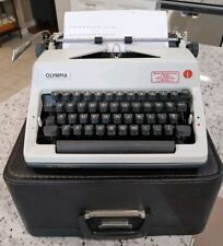 1970s Olympia SM9 Deluxe Portable Typewriter w/ Black Case German Made Working picture