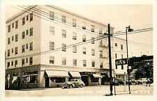 Postcard RPPC 1940s Oregon Roseburg Hotel Rose autos occupation OR24-259 picture