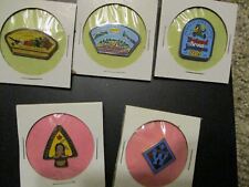 Lot of 5 boy scout BSA hat pins #441 picture