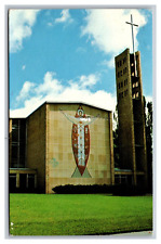 Brookings SD South Dakota First Lutheran Church Chrome Postcard Posted 1990 picture