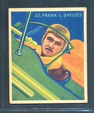 1933-1934 National Chicle Sky Birds #24: LIEUT. FRANK BAYLIES ~ VG-EX picture