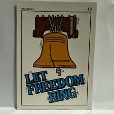 B27 Desert Storm 1991 Topps #43 Let Freedom Ring Bell Sticker picture