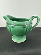 Creamer Vintage 1930's Green Petalware by Mt Clemens Pottery Co. picture