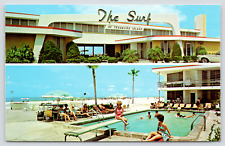 Postcard The Surf of Treasure Island St. Petersburg Florida Chrome picture
