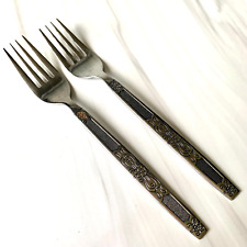 Vintage Northland Stainless Oneida Moon Dance Dinner Fork Set of 2 MCM picture