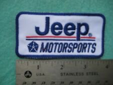 Jeep Motorsports Racing Service Parts Dealer Uniform Hat  Patch  picture