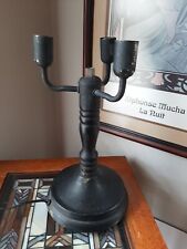 Antique Metal Bouillotte Three Arm TABLE LAMP  picture