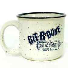 Larry the Cable Guy Git-R-Done Coffee Mug Off White and Blue 4x3.5 16 oz picture