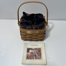 Longaberger 2003 Dresden Basket with Swinging Handle & Liner USA VERY NICE picture