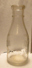 vintage milk bottle qt. Cloverdale Dairy C R Dean  So Portland ,ME -5@ on back picture