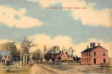 SOMERS, CT ~  BROAD STREET LOOKING WEST, VARIOUS BUILDINGS, A. N. C. PUB ~ 1910s picture