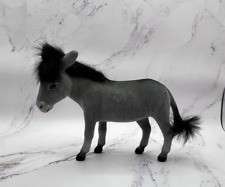 Vintage Gray Flocked Finish Realistic Donkey Mule Burro 1960-70's 6