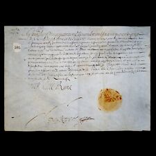 1645 Queen of Poland Marie Louise Gonzaga Signed Royal Document Polish Royalty  picture