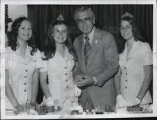 1973 Press Photo Torchlight Parade Marshal Allen Ludden w/ Lilac Festival Court picture