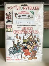 1982 Disney Storyteller Mickey’s Christmas Carol Book & Cassette Tape NEW Sealed picture