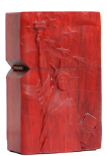 Natural Rosewood Statue of Liberty Lighter Box For Zippo Insert Kit(Case Only) picture
