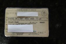 Vintage U.S.A. Department Of Transportation Private Pilot ID 1967 Collectible picture