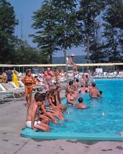 8x10 Glossy Color Art Print 1978 Resort Swimming Pool South Fallsburg, New York picture