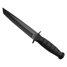 KA-BAR Short Knife, Tanto Straight Edge Blade, Black Handle, Hard Sheath #5054 picture