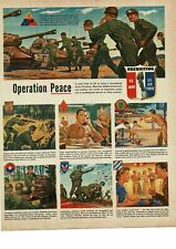 1950 U. S. ARMY Recruiting Enlistment Armored Infantry patches art Print Ad picture