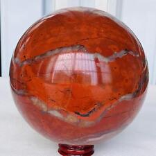 Natural Red jasper Sphere Quartz Crystal reiki Ball Healing 2780G picture