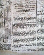 2 President GEORGE WASHINGTON Lengthy Proclamation SPAIN Treaty 1796 Newspaper picture