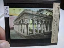 COLORED Glass Magic Lantern Slide CMR Old Doyster of St Andrews ITALY picture