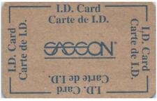 Vintage Sasson Jeans Identification I.D. Card 1980's picture