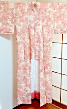 Kimono Haori nagajuban traditional japanese silk vintage retro handmade preowned picture