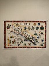 Liguria Cloth Towel Italy Italian Riviera large souvenir wall hanging 22x34 picture