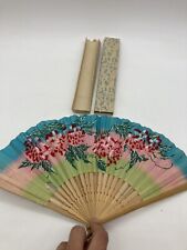 Vintage Oriental Hand Fan Made in Japan picture