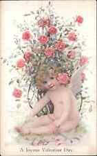 Valentine TUCK Dan Cupid Series 234 Bare Butt c1910 Postcard #2 picture
