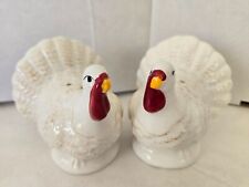 Vintage White Turkey Salt & Pepper Shakers picture