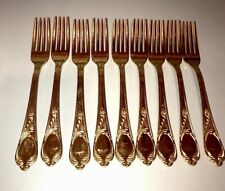 9  24 Kt Gold Plated Forks Germany flatware ￼ SBS Nice picture